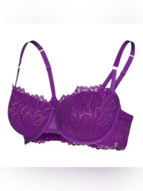 Savage X Fenty Purple Lace Underwire Bra